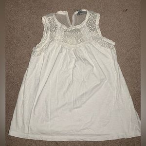 Bass white lace top